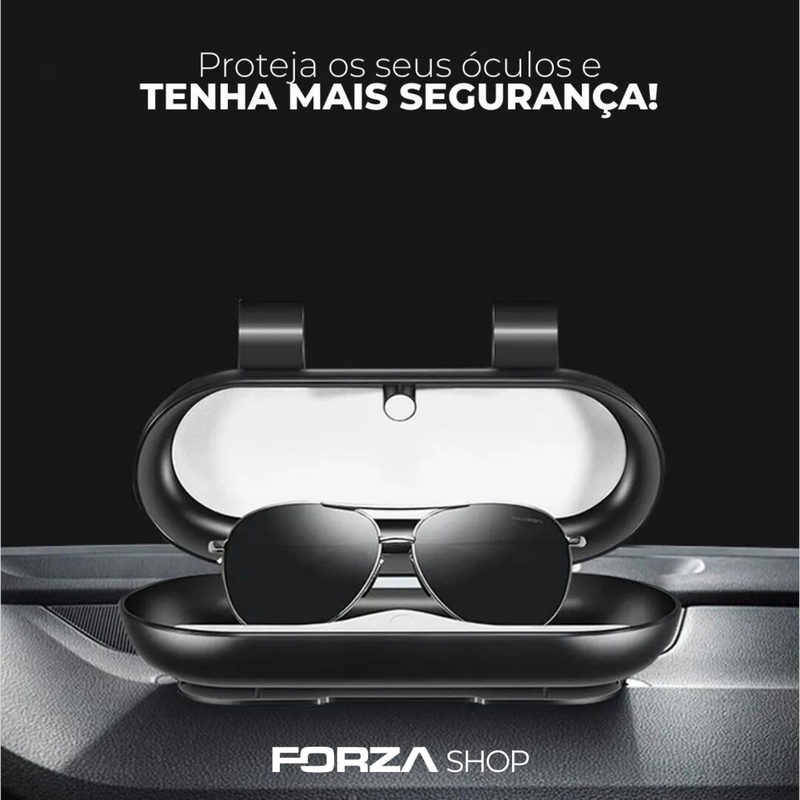 Porta Óculos Automotivo Personalizado - Forza LuxGlass™ [PROMOÇÃO LIMITADA ATÉ HOJE 23:59]