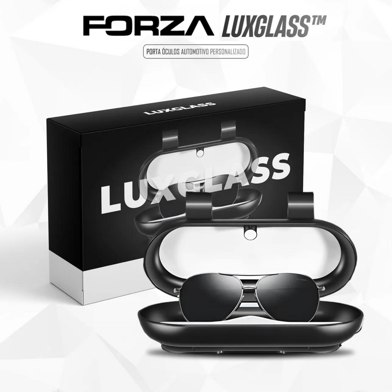 Porta Óculos Automotivo Personalizado - Forza LuxGlass™ [PROMOÇÃO LIMITADA ATÉ HOJE 23:59]